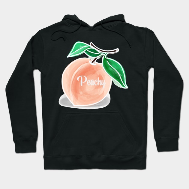 Peachy A Quote Of Satisfaction - Everything Is Just Peachy Hoodie by mangobanana